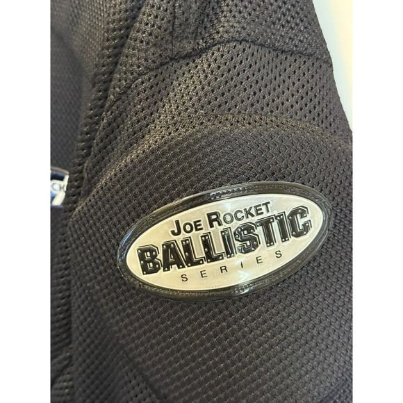 5XL- Joe Rockets Black Motorcycle Jacket Mens Mesh Armored W/O insulated Liner - Picture 4 of 14